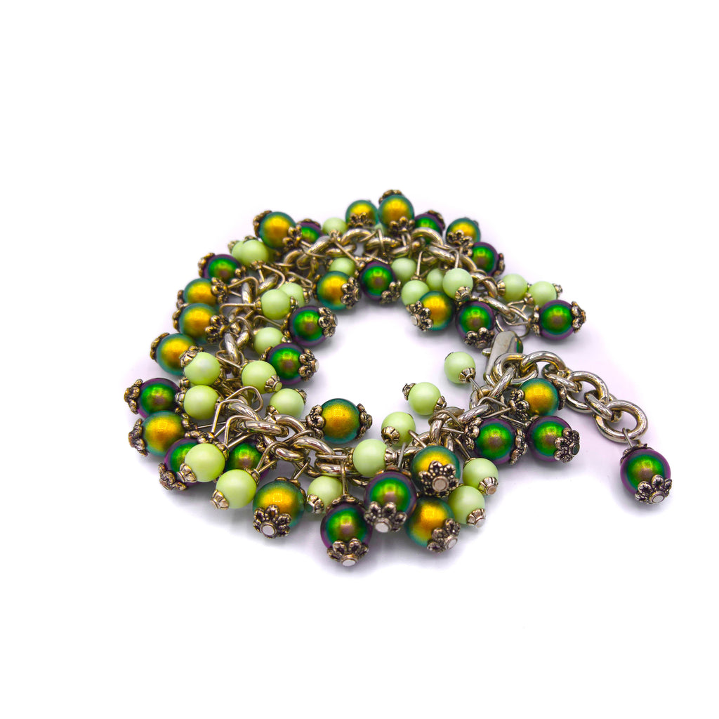 Green Swarovski Pearls