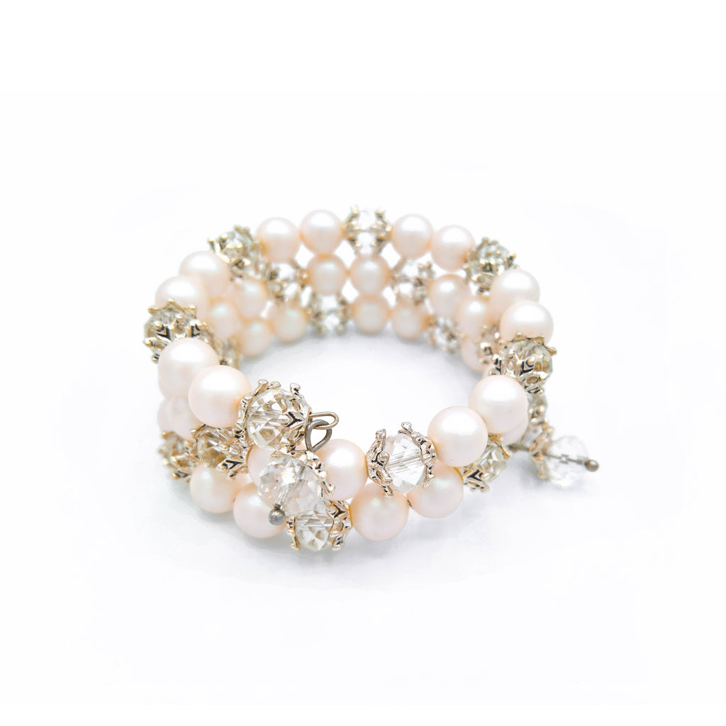White Swarovski Pearls